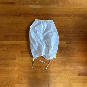 White Bubble Hem Skirt